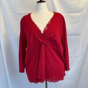 Worthington Vibrant Red Women's Top